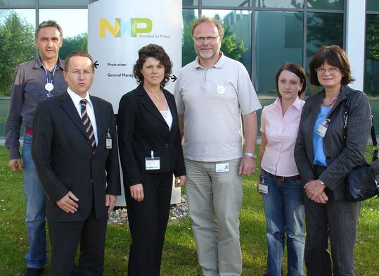 Ute Vogt, Stephan Braun und Birgit Kipfer bieten NXP Mitarbeitern