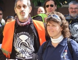 Ute Vogt beim Motorradtreff in Pforzheim