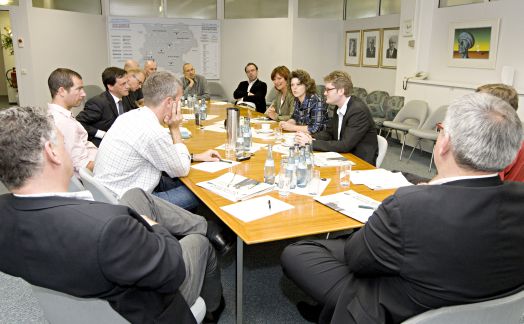 Ute Vogt und Ute Kumpf beim gemeinsamen Redaktionsbesuch der Stuttgarter Nachrichten