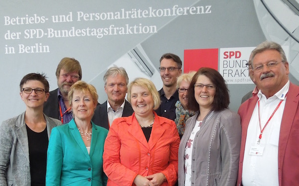 SPD-Bundestagsabgeordnete mit Betriebs- und Personalräten aus Baden-Württemberg