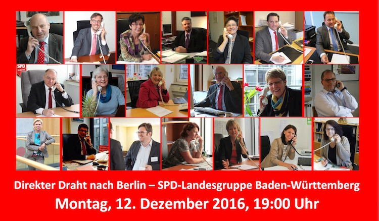 Telefonsprechstunde der SPD-Landesgruppe Baden-Württemberg