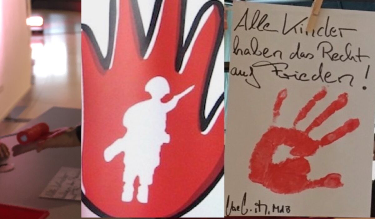 Red Hand Day 2021 Aktionstag gegen den Einsatz von Kindern als Soldatinnen und Soldaten